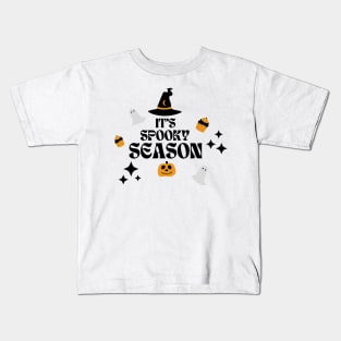 It's Spooky Season: Where Shadows Come to Life Kids T-Shirt